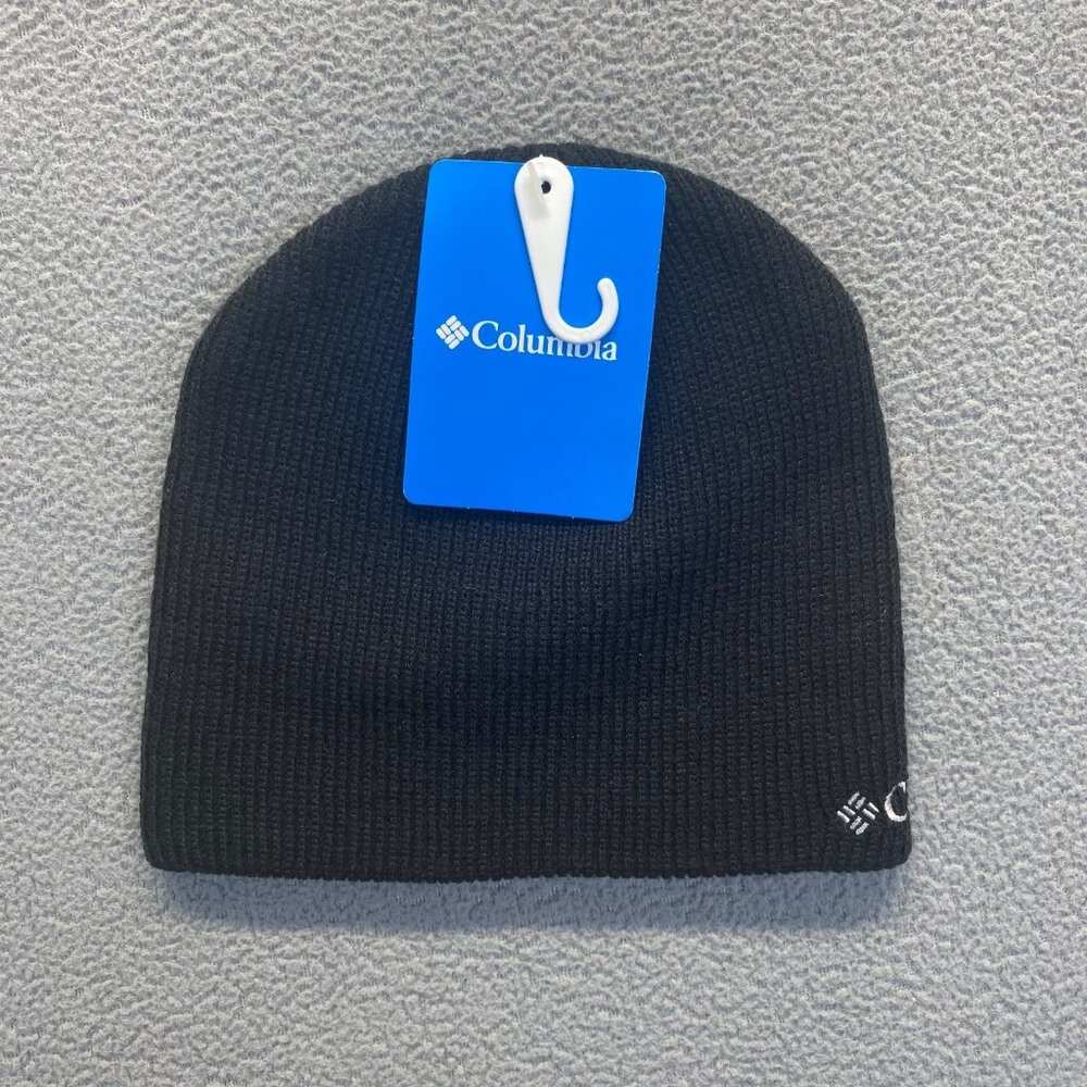 Columbia Men’s Black Beanie One Size Unisex Hat,Hiking,Outdoor New